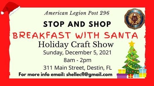 Destin American Legion Breakfast with Santa & Craft Show