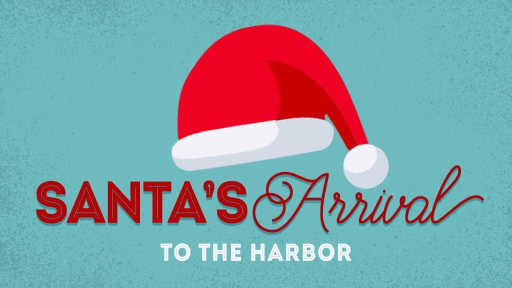 Santa's Arrival At Harbor Walk in Destin, FL